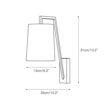 Monty Wall Lamp – detail 3 — Dimension drawings 1