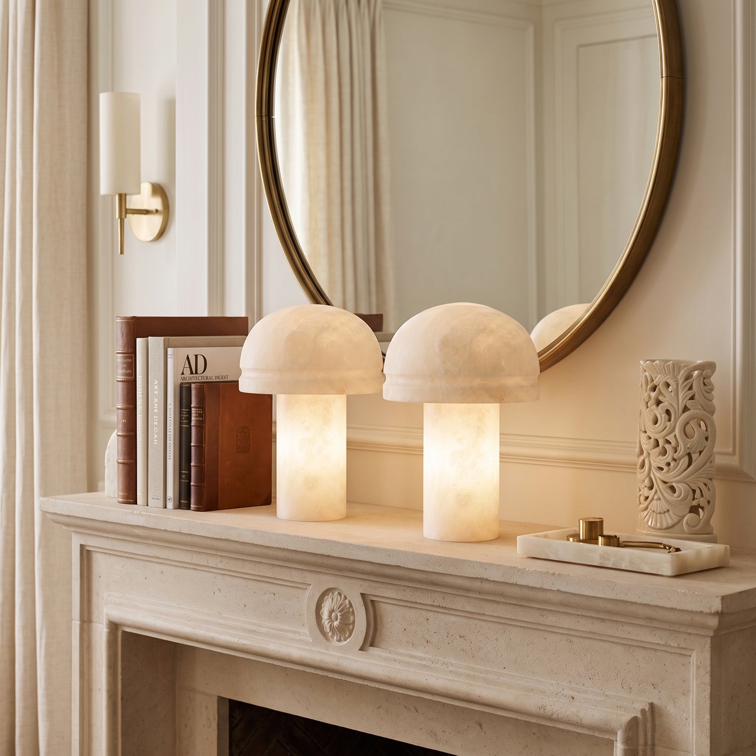 Dometra Alabaster Table Lamp