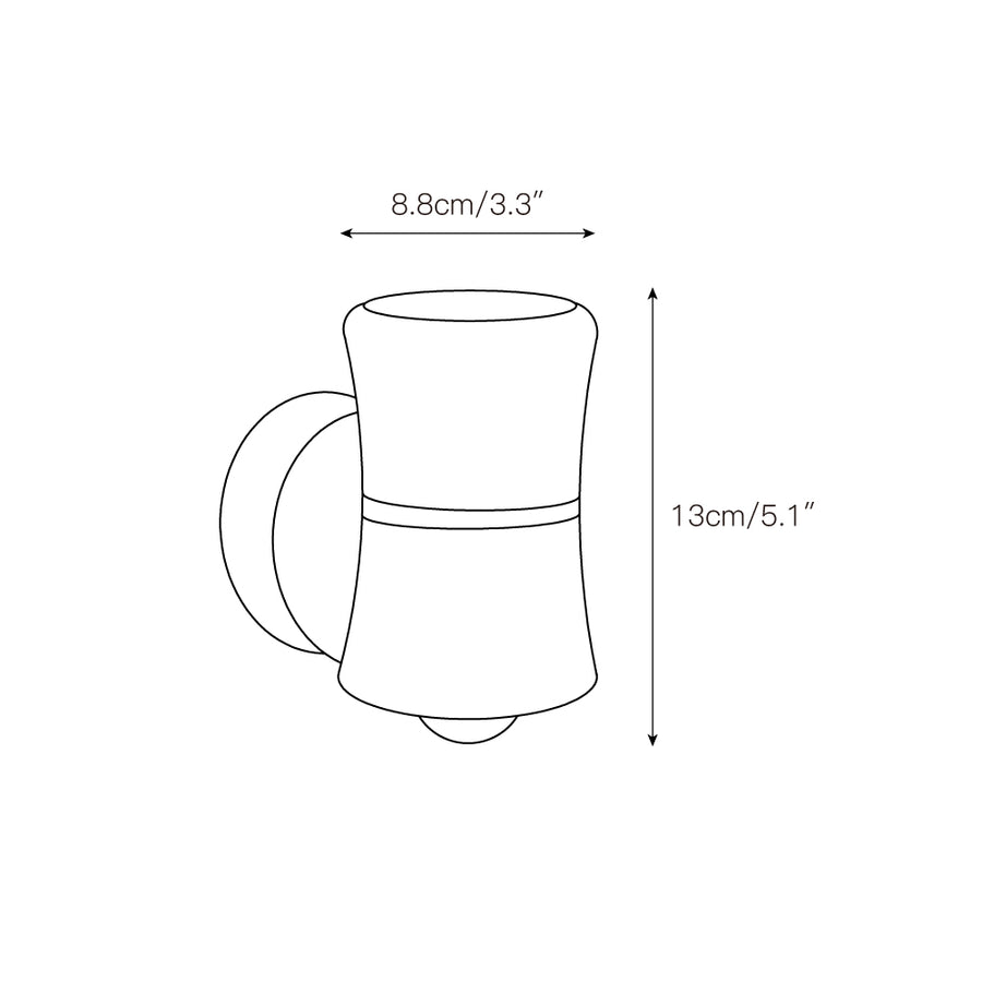 Moxie LED Wall Lamp – detail 4 — Dimension drawings 1