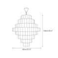 Load image into Gallery viewer, Multi-Tiered Pyramid-Shaped Alabaster Chandelier
