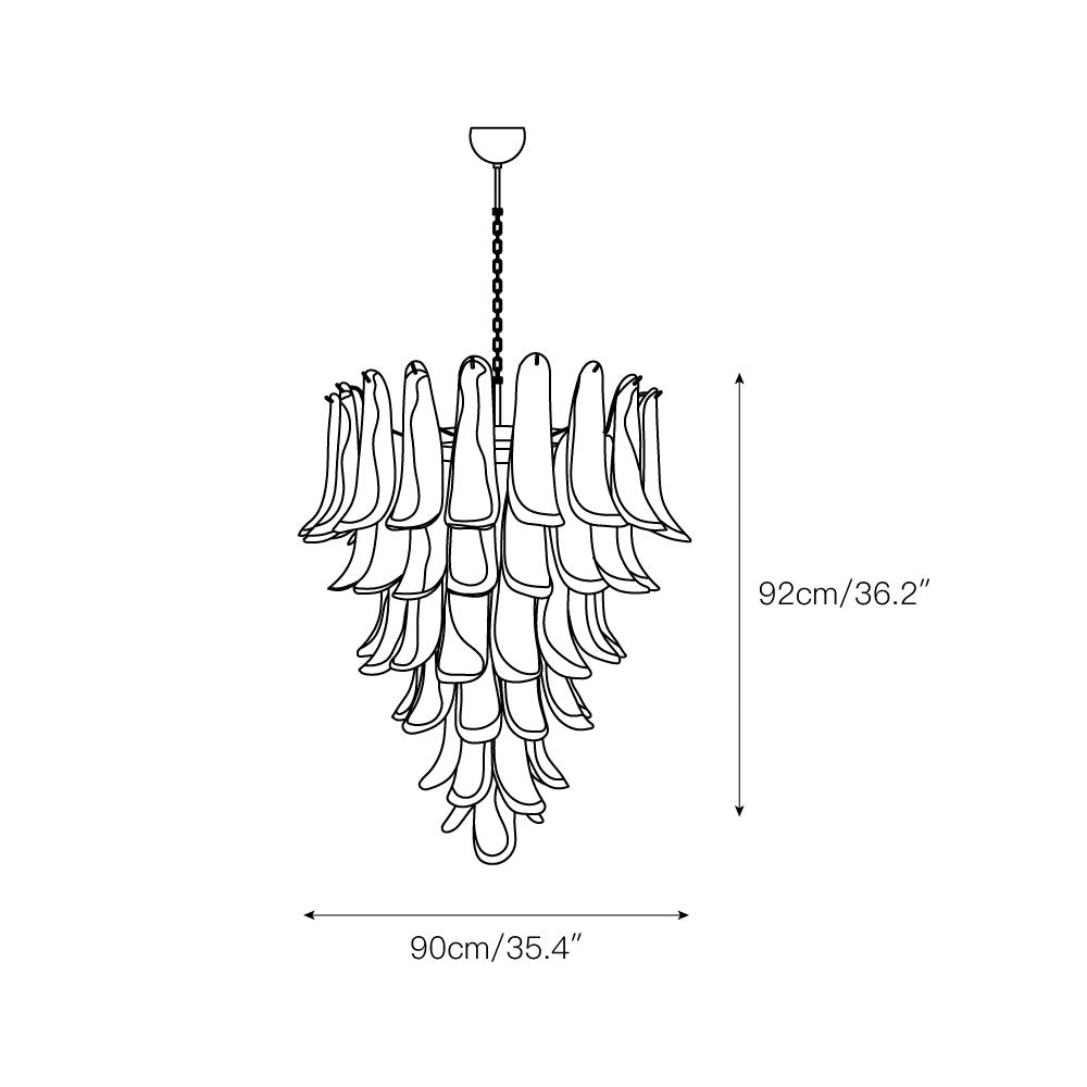 Murano Petal Chandelier