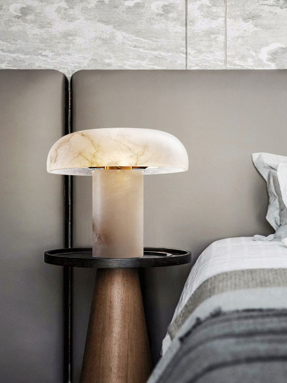 Lampe de table de type champignon