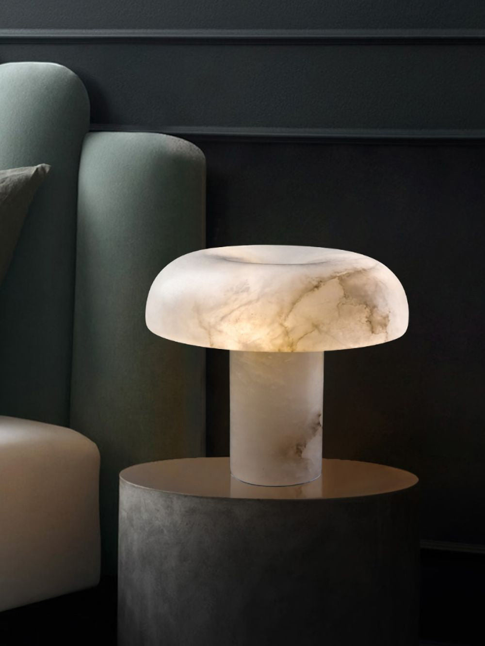 Lampe de table de type champignon