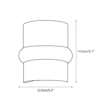 Mya Travertine Wall Lamp – detail 7 — Dimension drawings 5