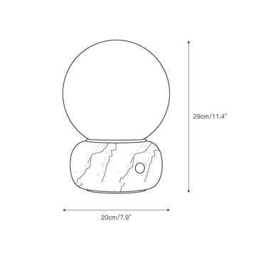 Naga Table Lamp – detail 3 — Dimension drawings 1