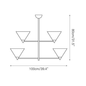 Nari Chandelier – detail 4 — Dimension drawings 2