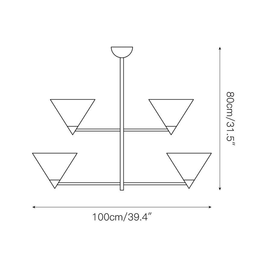 Nari Chandelier – detail 4 — Dimension drawings 2
