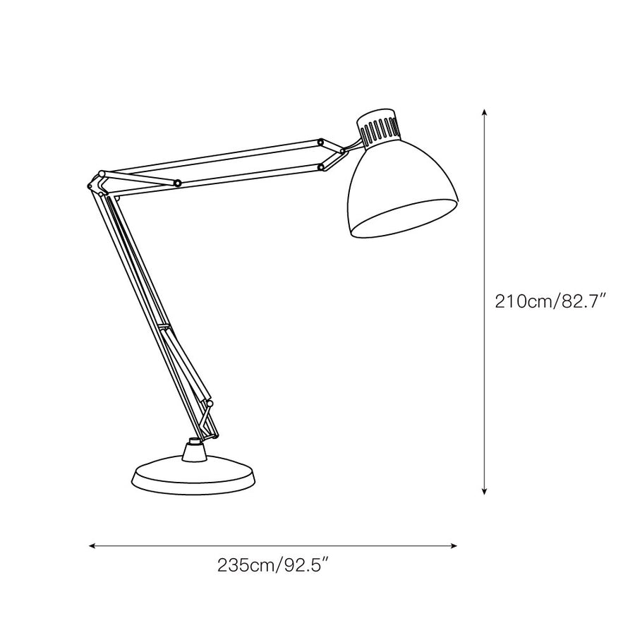 Oversized Industrial Floor Lamp – detail 3 — Dimension drawings 1