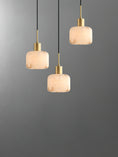 Load image into Gallery viewer, Natural Alabaster Small Pendant Light
