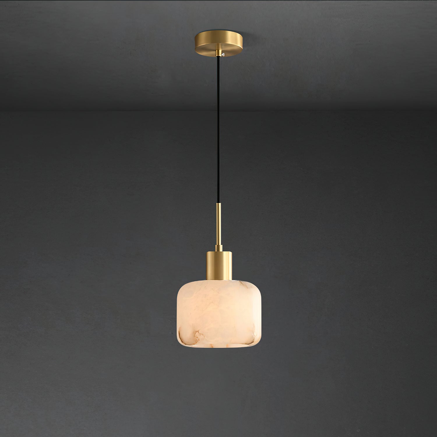 Natural Alabaster Small Pendant Light