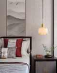 Load image into Gallery viewer, Natural Alabaster Small Pendant Light
