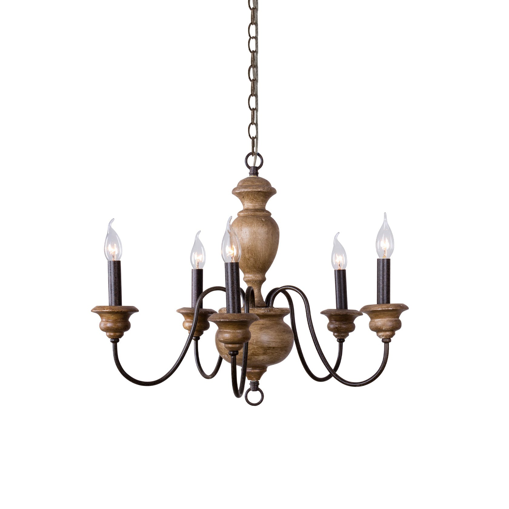 Neddy Wood Chandelier