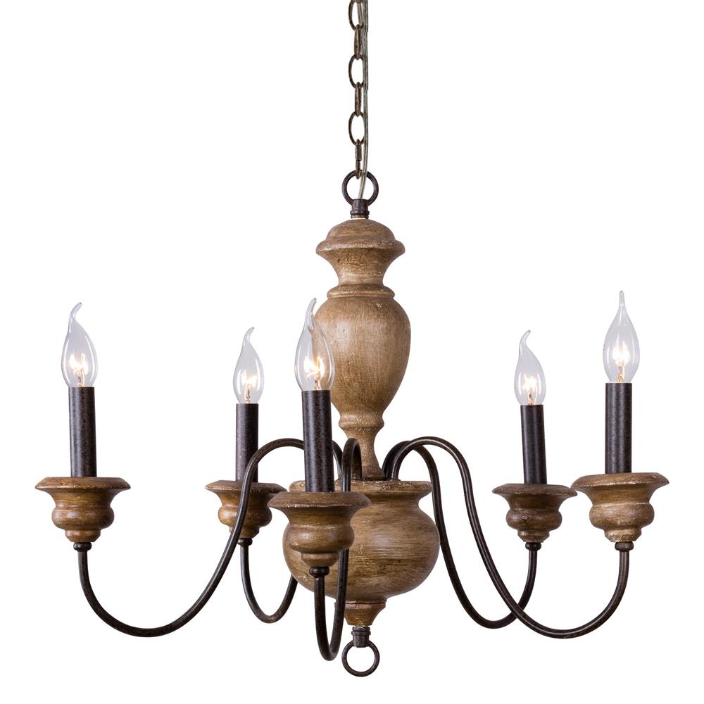 Neddy Wood Chandelier