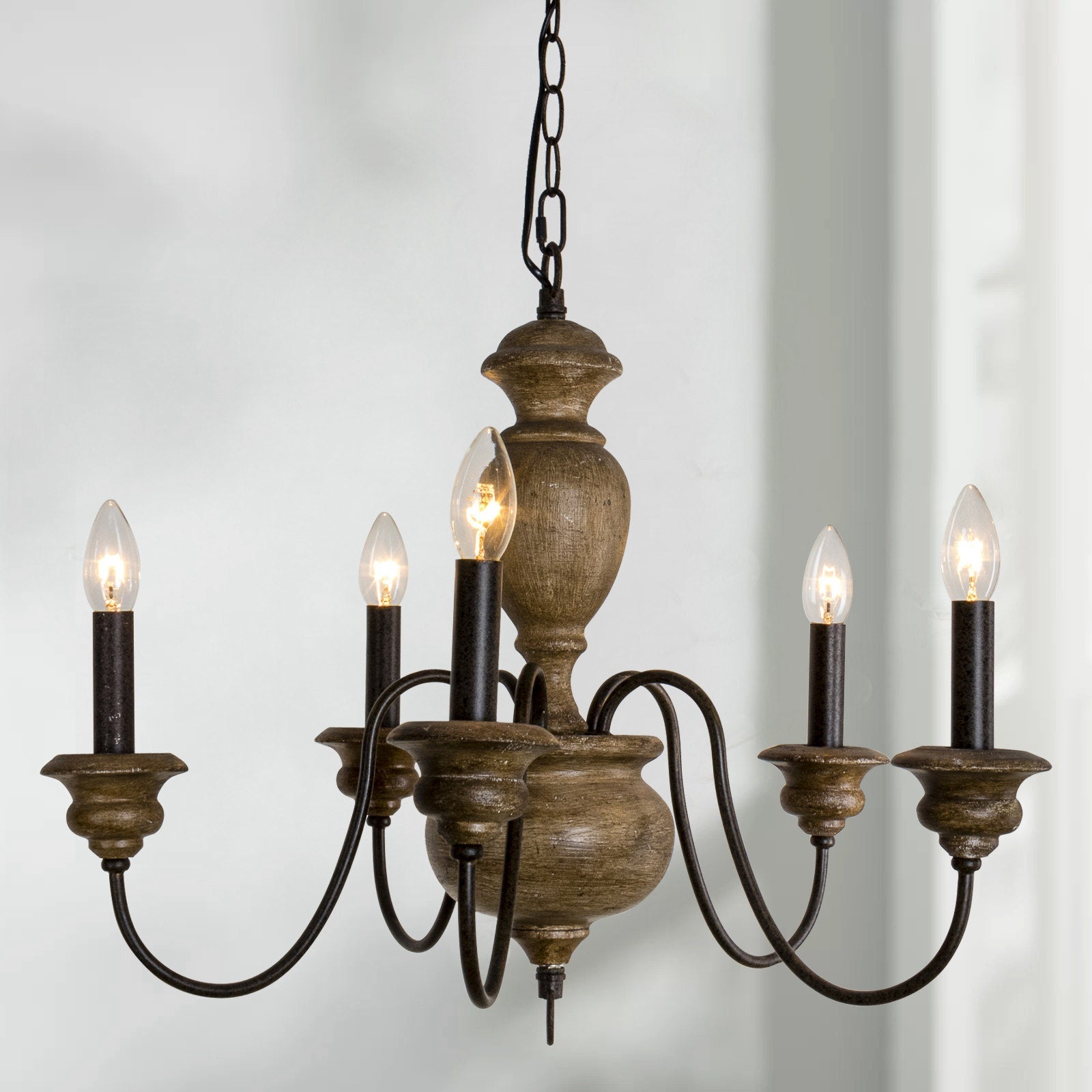 Neddy Wood Chandelier