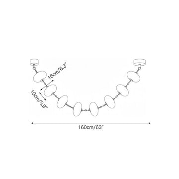 Nephele Alabaster Chandelier – detail 3 — Dimension drawings 1