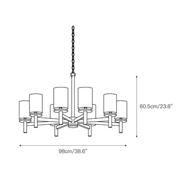 Neptune Chandelier – detail 3 — Dimension drawings 1