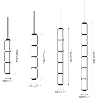 Noctambule Pendant Lamp – detail 6 — Dimension drawings 4