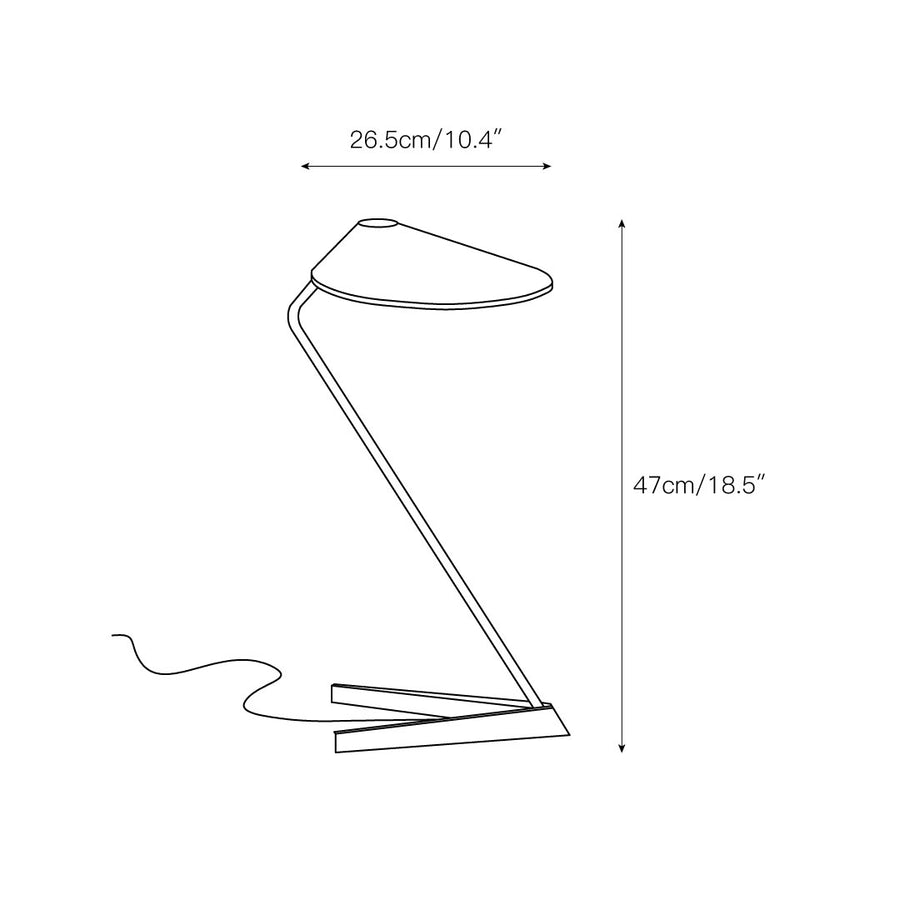 Non La Table Lamp – detail 3 — Dimension drawings 1