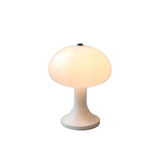 Lampe de table nordique blanche en forme de petit champignon