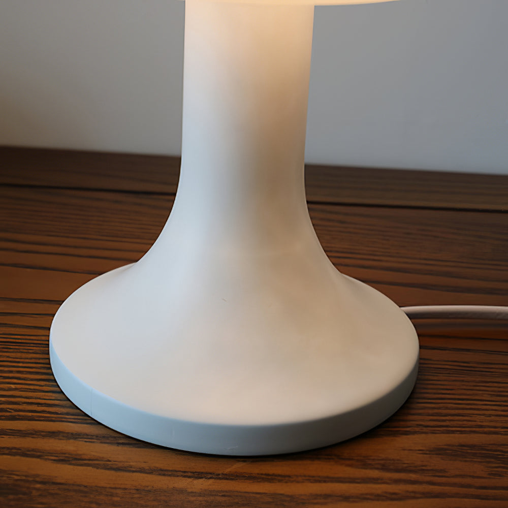 Lampe de table nordique blanche en forme de petit champignon