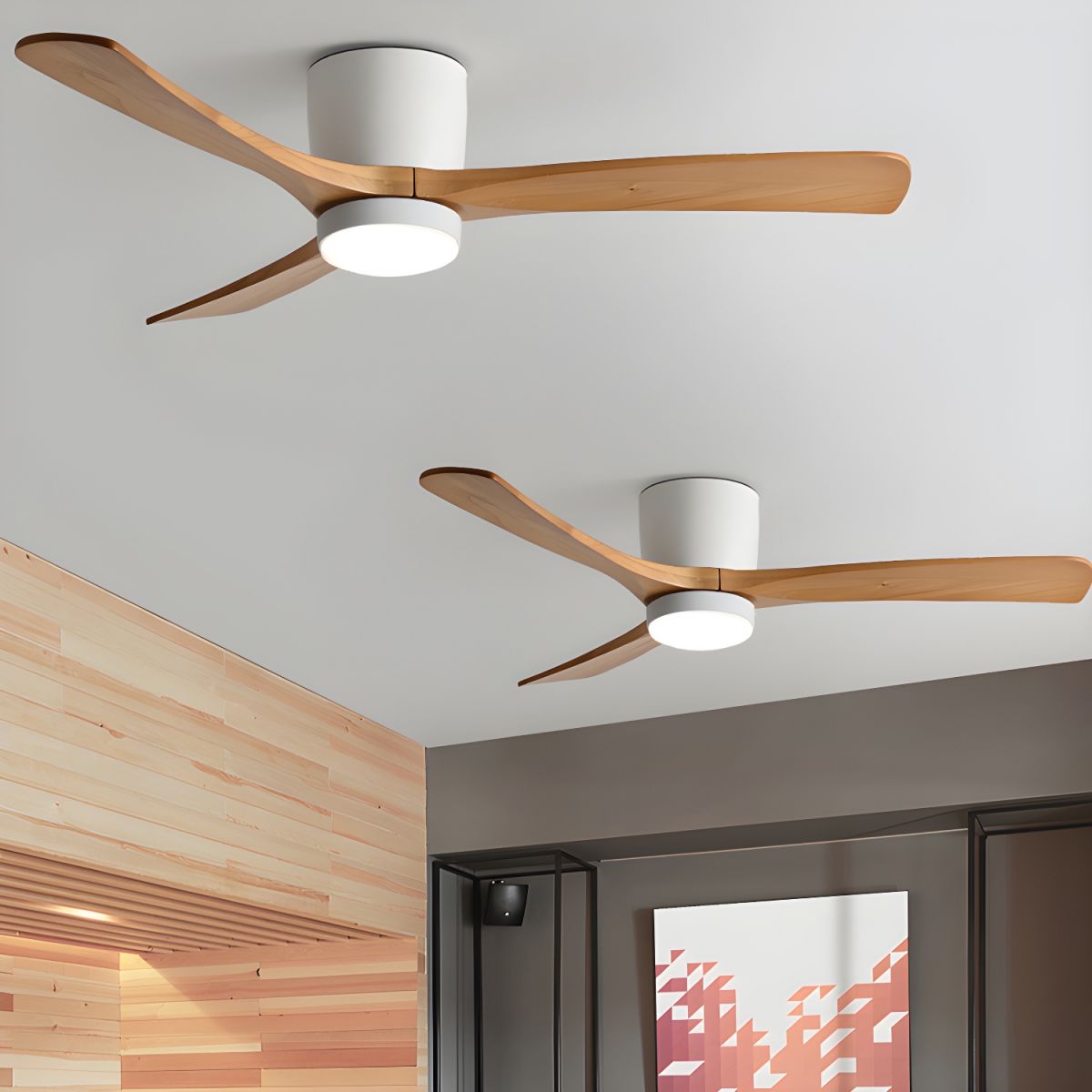 Nordic Wooden 42″ Ceiling Fan Light