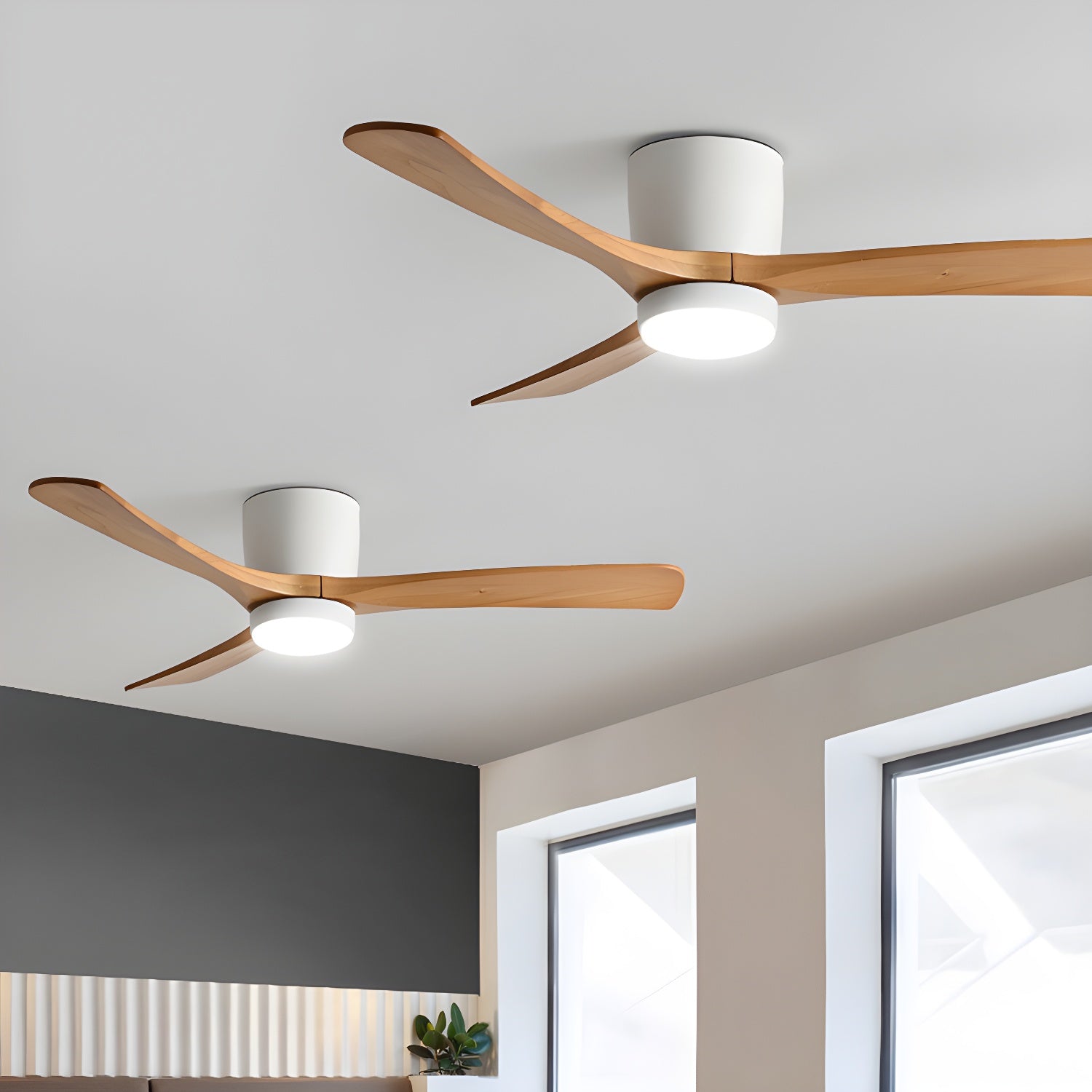 Nordic Wooden 42″ Ceiling Fan Light