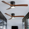 Load image into Gallery viewer, Nordic Wooden 42″ Ceiling Fan Light
