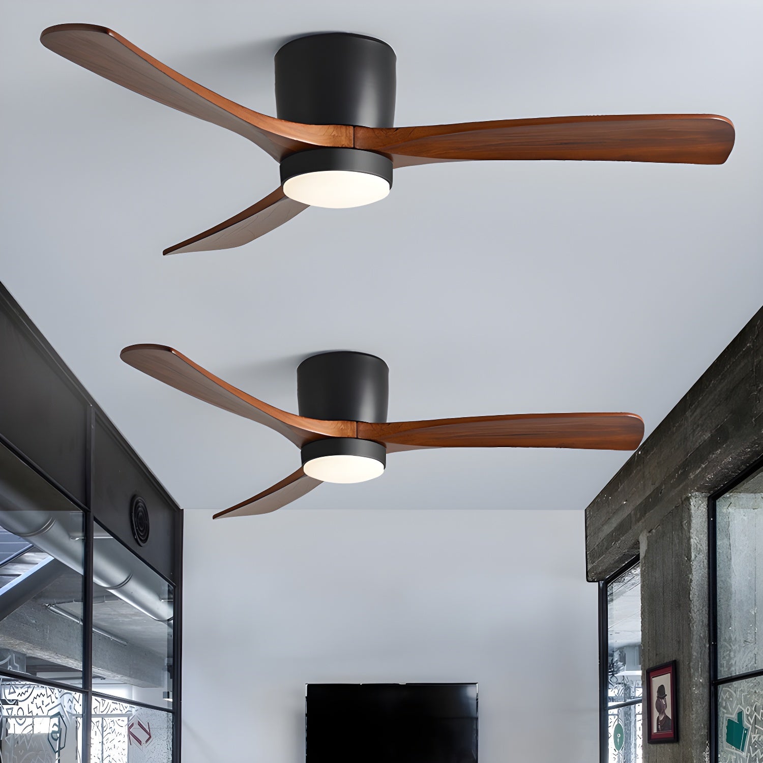 Nordic Wooden 42″ Ceiling Fan Light