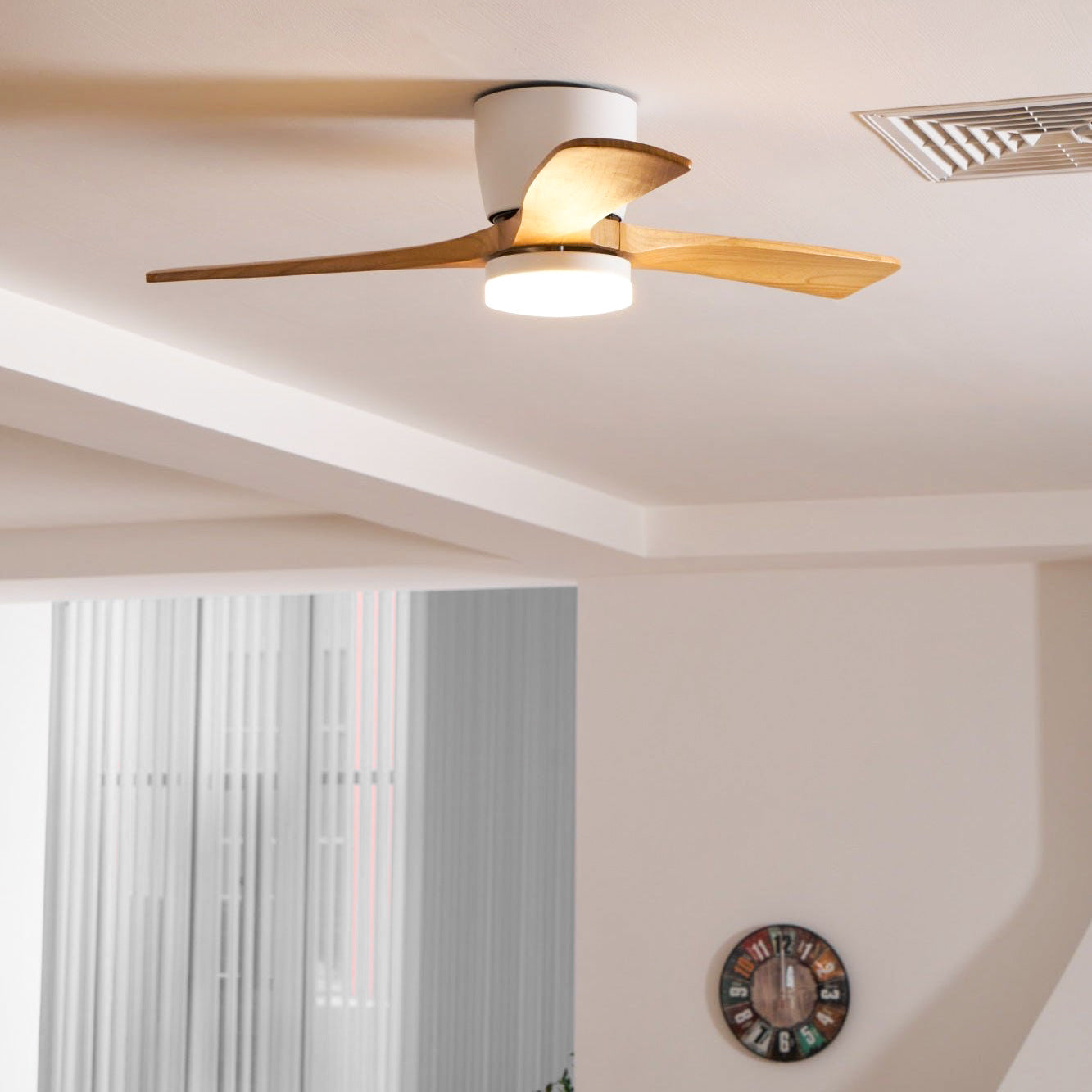Nordic Wooden 42″ Ceiling Fan Light