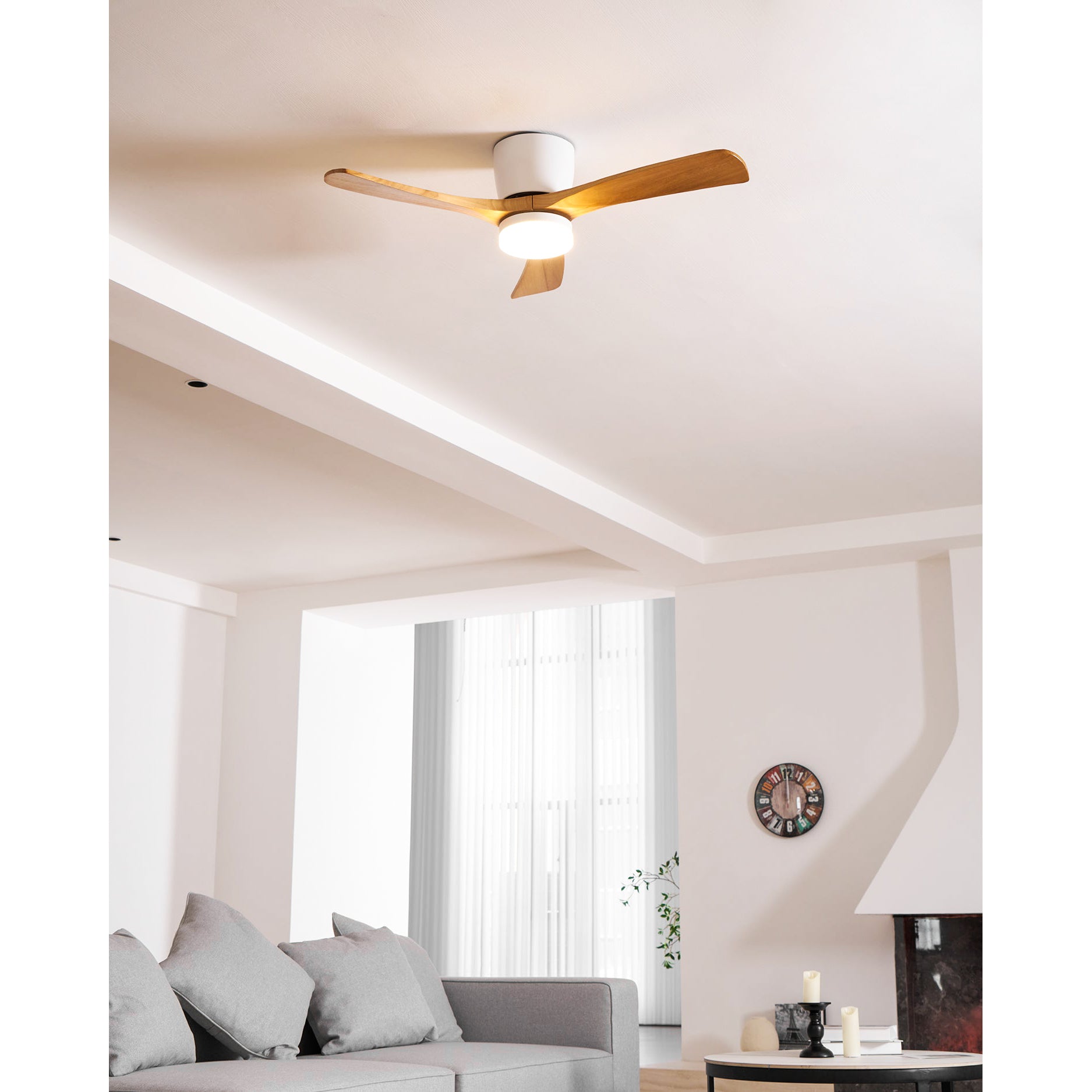 Nordic Wooden 42″ Ceiling Fan Light
