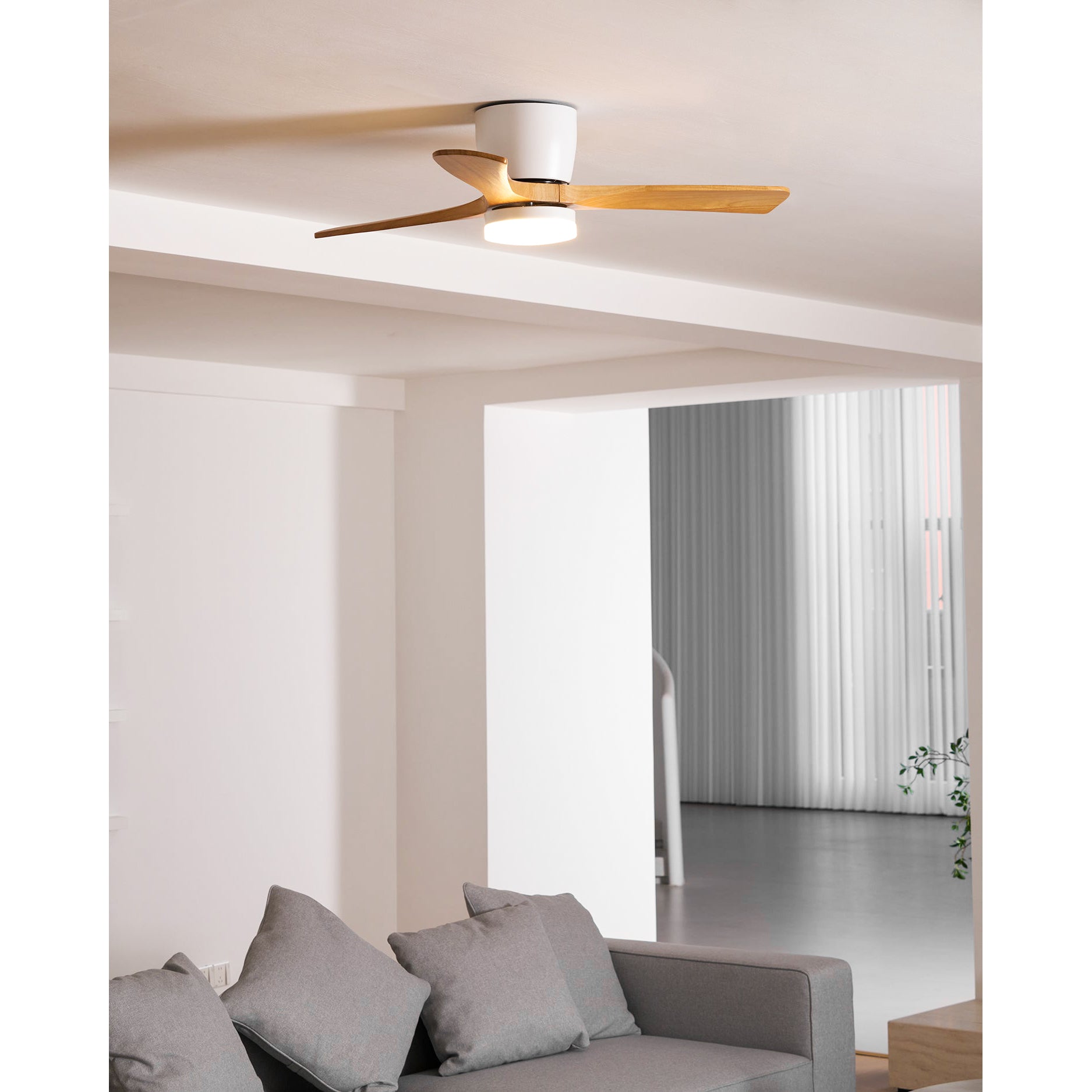 Nordic Wooden 42″ Ceiling Fan Light