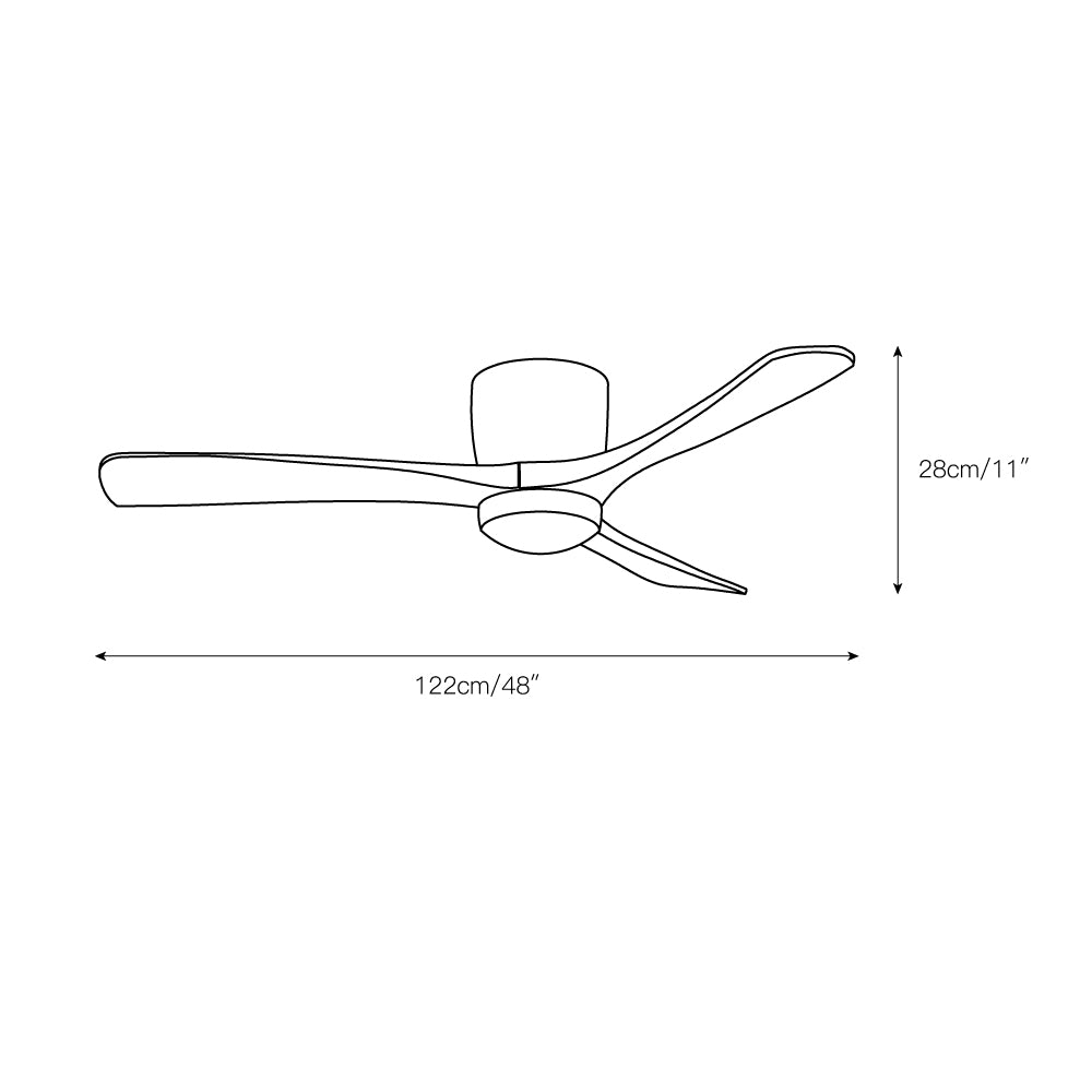 Nordic Wooden 42″ Ceiling Fan Light