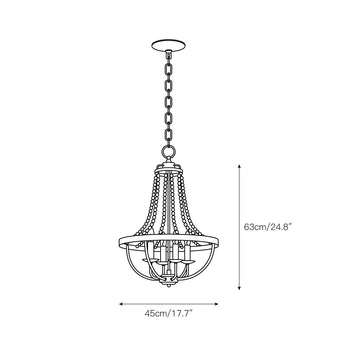 Tyzer Empire Chandelier – detail 4 — Dimension drawings 2
