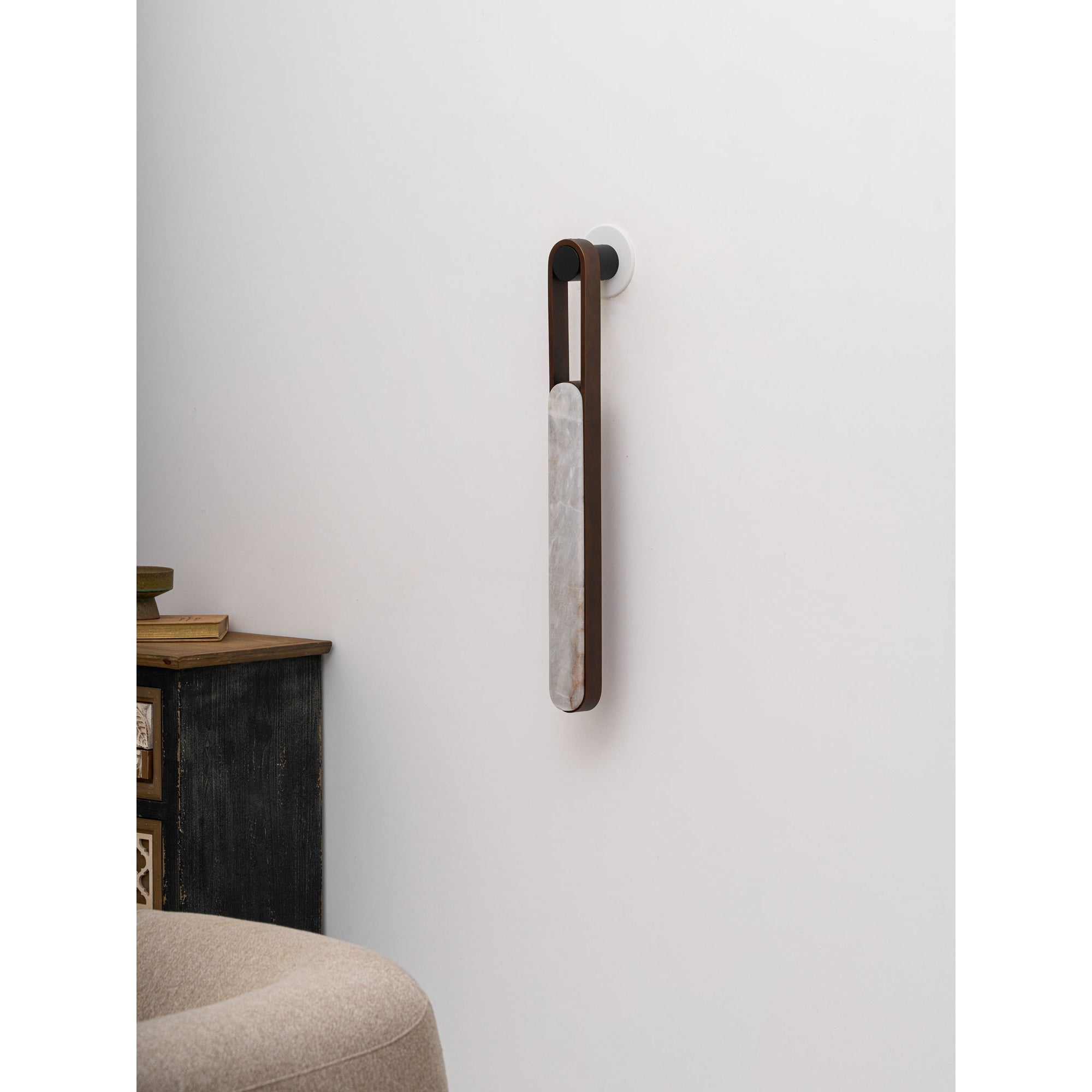 Inez LED Alabaster Wall Sconce