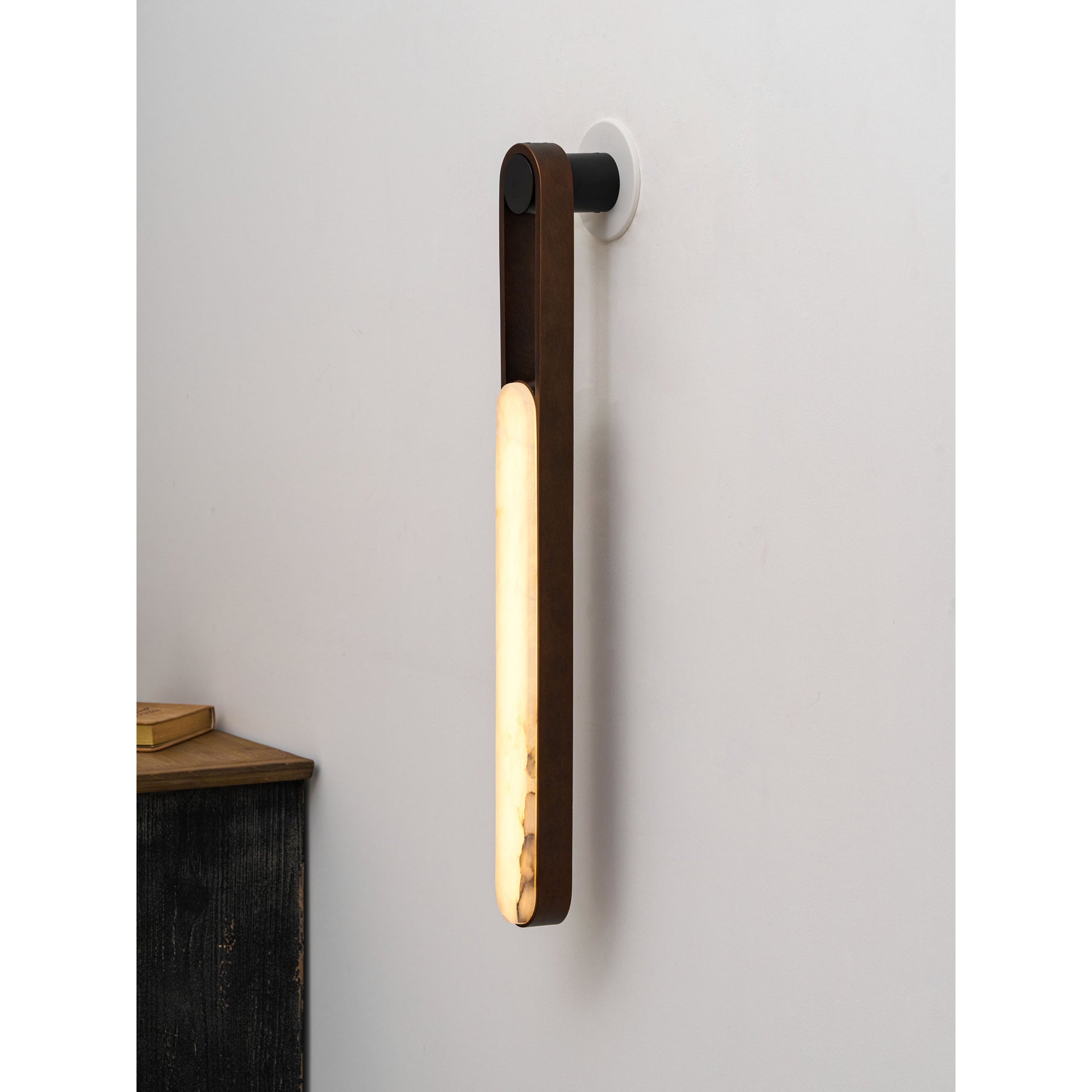 Inez LED Alabaster Wall Sconce