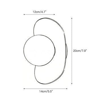 Nouvel Wall Lamp – detail 3 — Dimension drawings 1