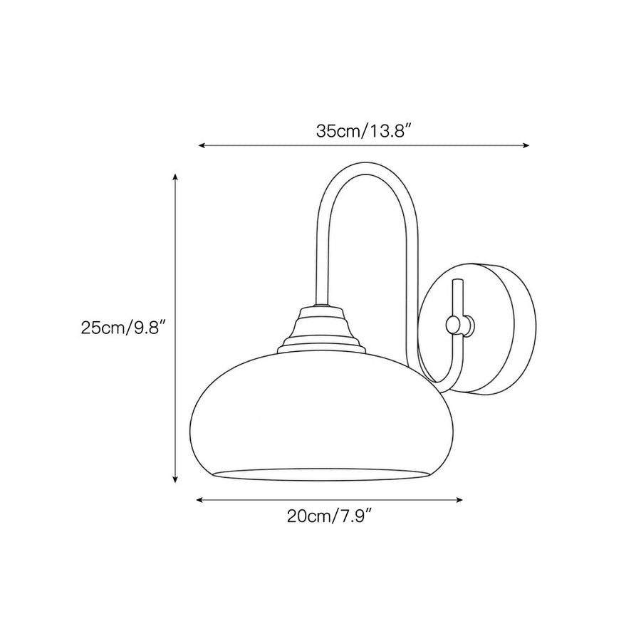 Nova Alabaster Wall Sconce – detail 3 — Dimension drawings 1