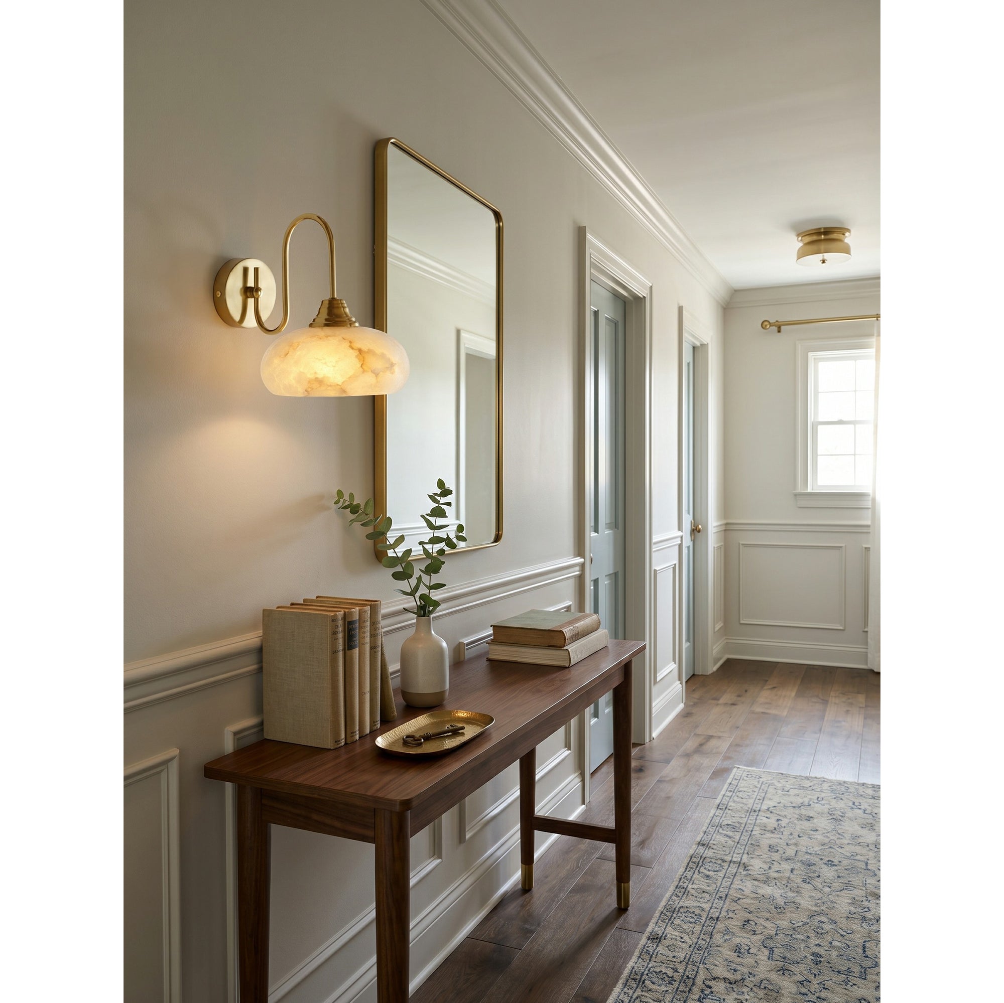 Nova Alabaster Wall Sconce