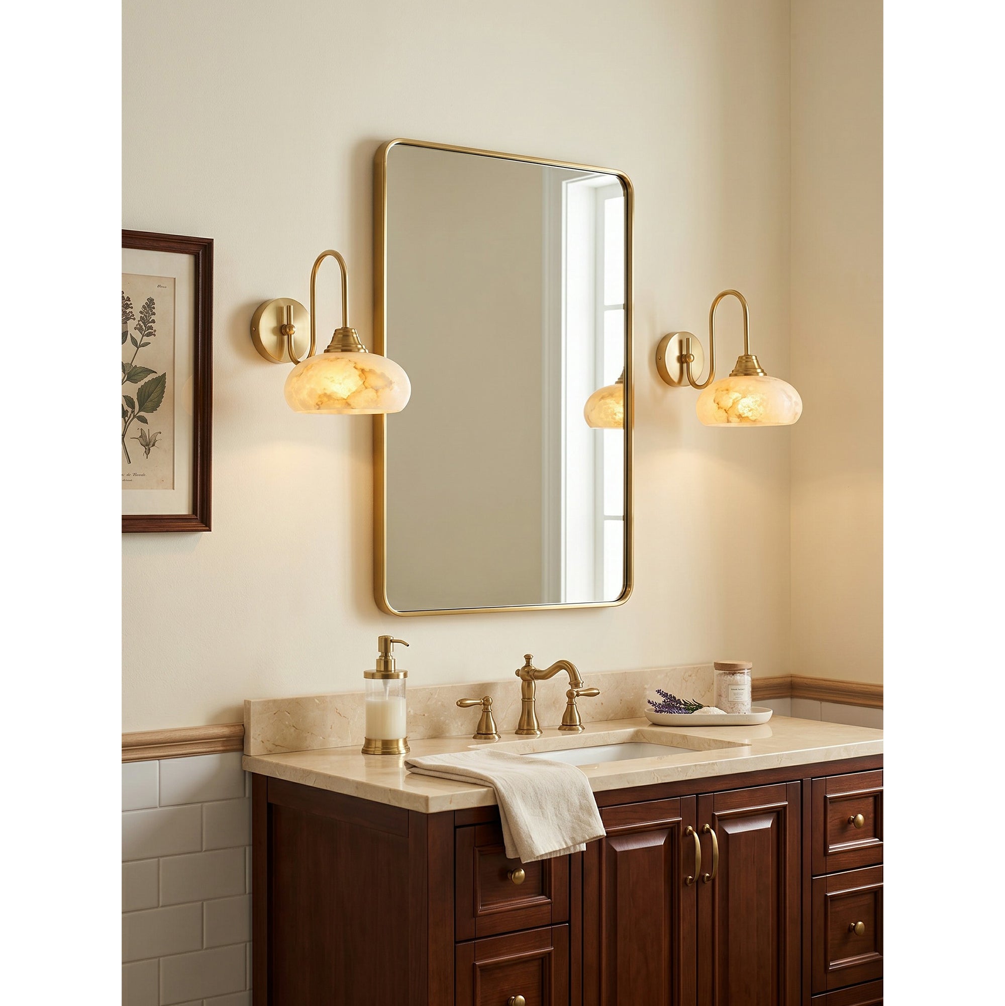 Nova Alabaster Wall Sconce