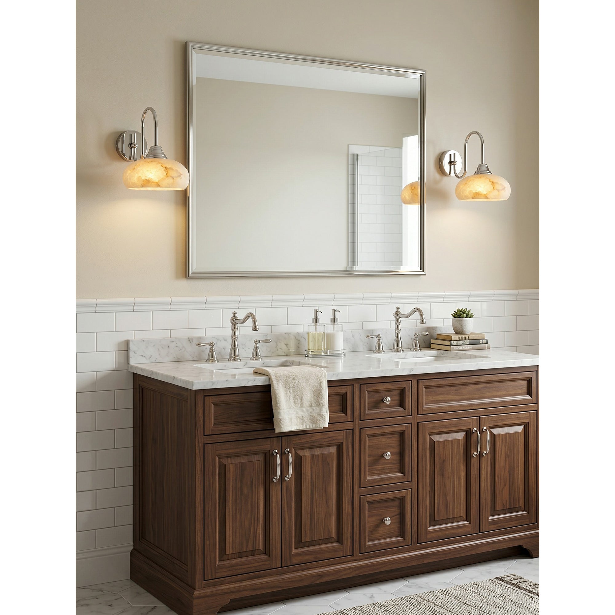 Nova Alabaster Wall Sconce