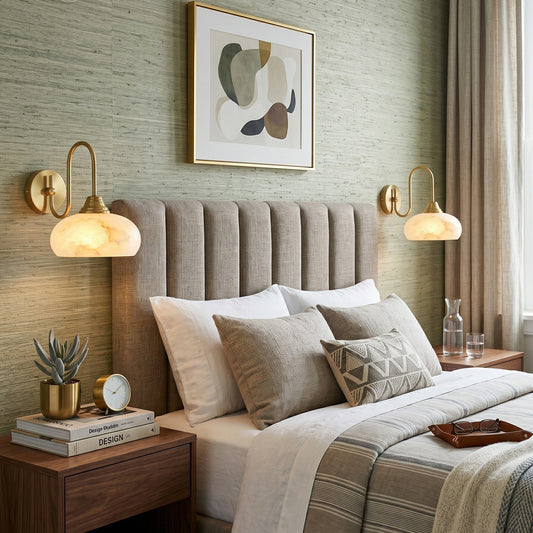Nova Alabaster Wall Sconce