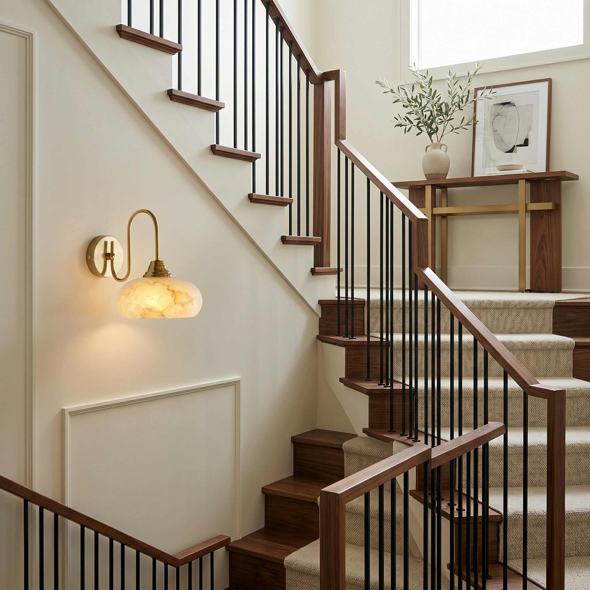 Nova Alabaster Wall Sconce
