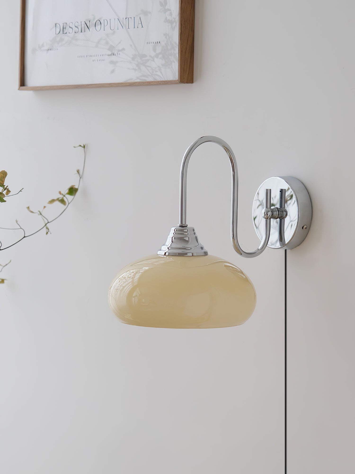 Nova Glass Plug-in Wall Lamp