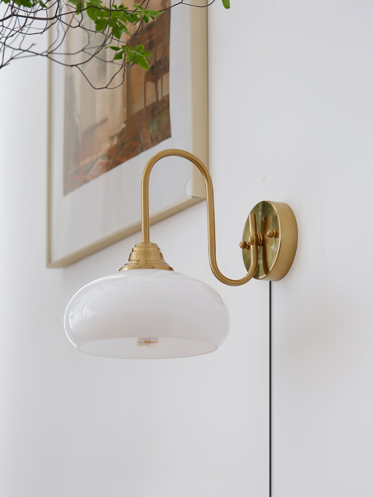 Nova Glass Plug-in Wall Lamp