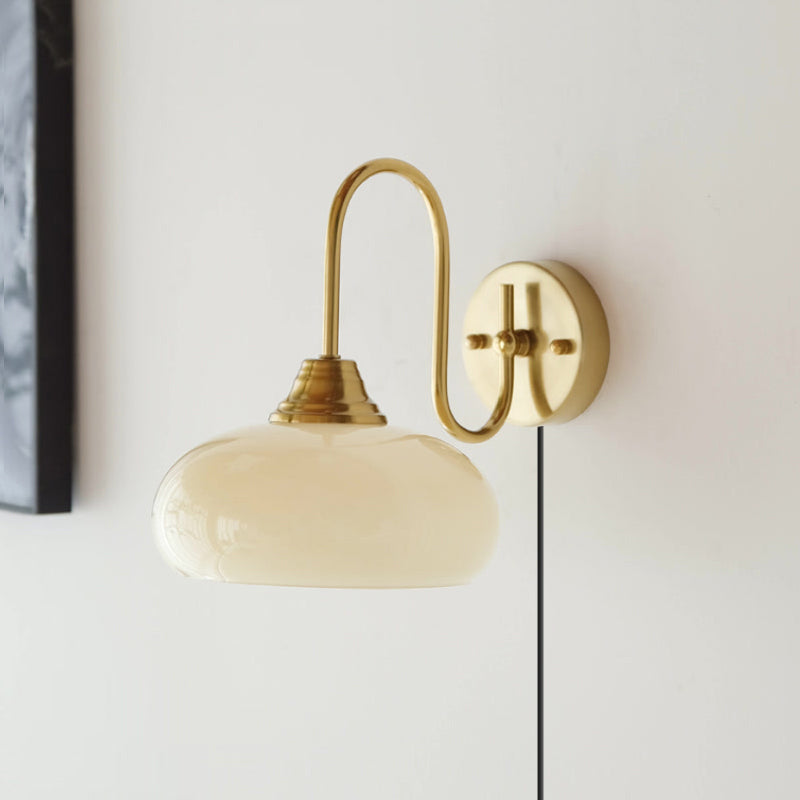 Nova Glass Plug-in Wall Lamp