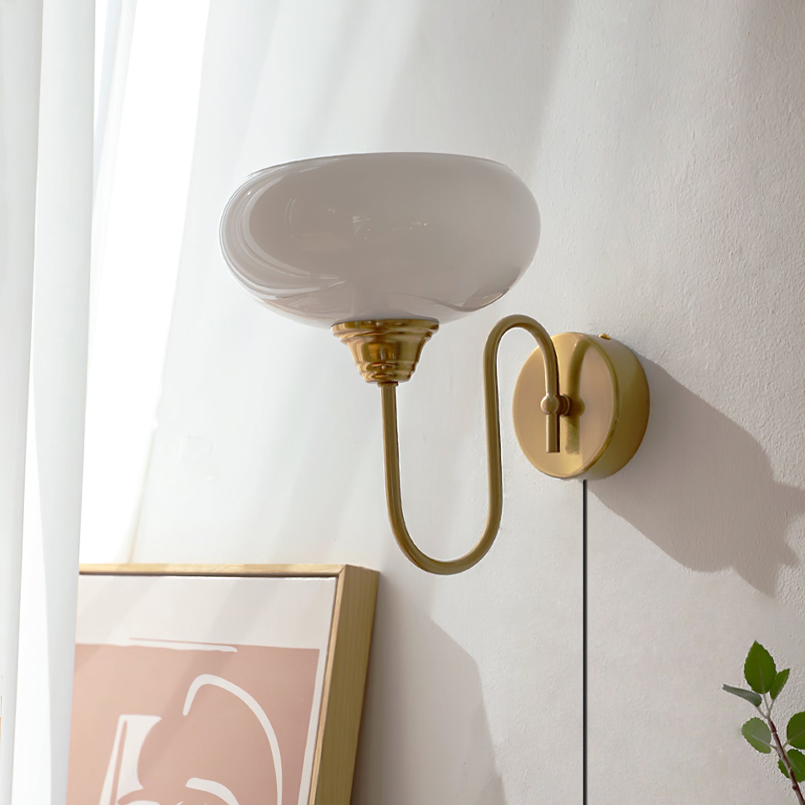 Nova Glass Plug-in Wall Lamp