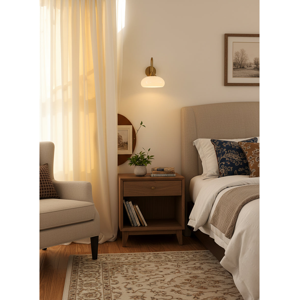 Nova Glass Wall Light