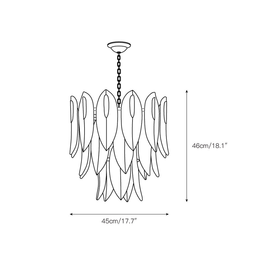 Novida Chandelier – detail 3 — Dimension drawings 1