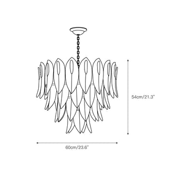 Novida Chandelier – detail 4 — Dimension drawings 2