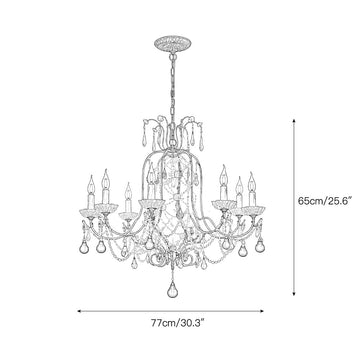 Odette Elysian Chandelier – detail 4 — Dimension drawings 2